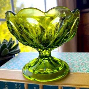 Vintage Green Candy Dish
